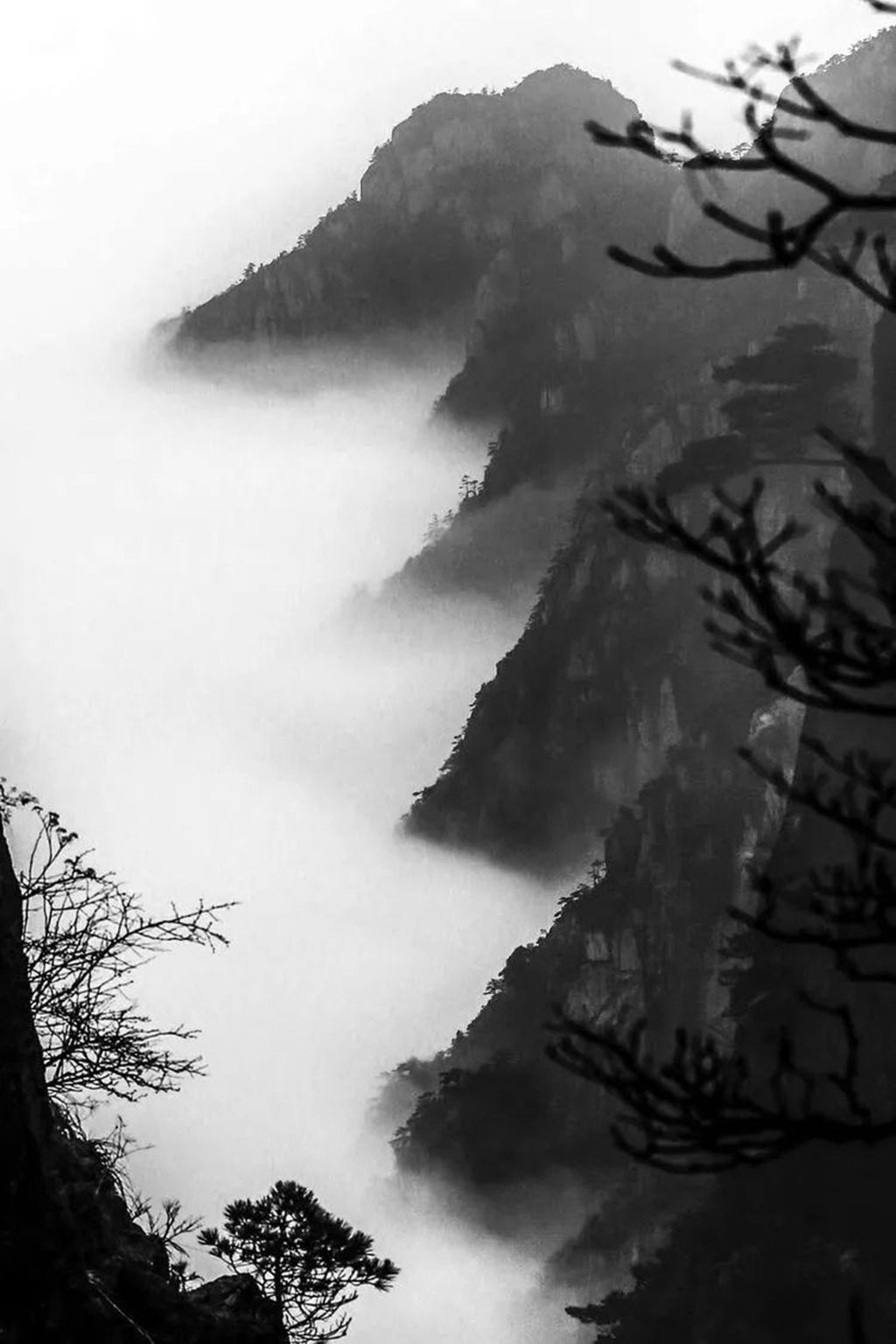 黄山落日摄影最佳地点,冬季黄山日出风景美图