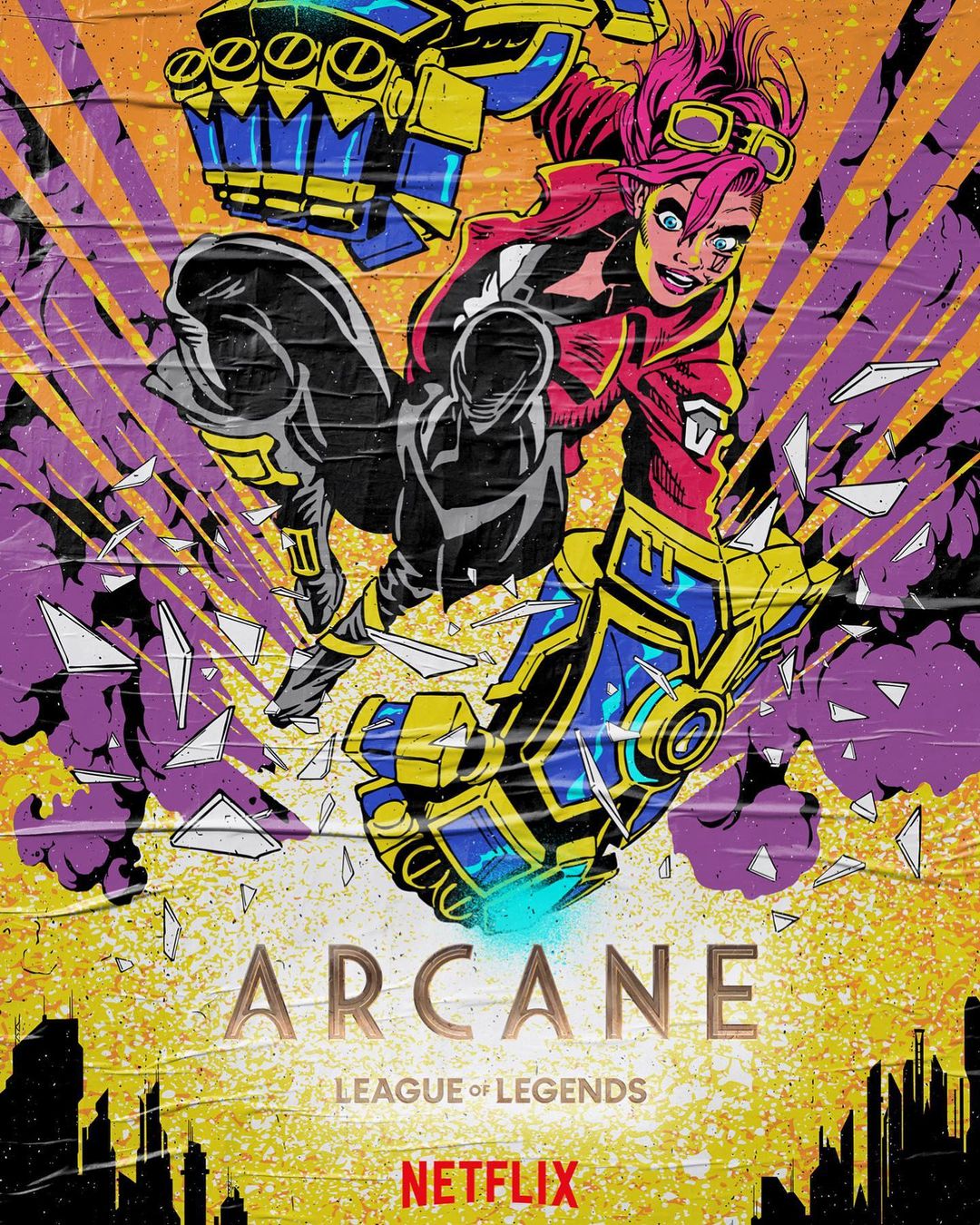 插画氛围感人物构图,复古美式波普插画