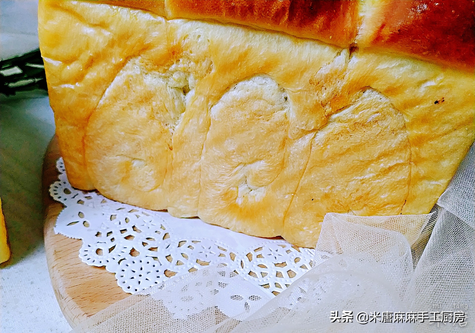 轻松get简单又好吃的蒜香吐司,米唐吐司面团