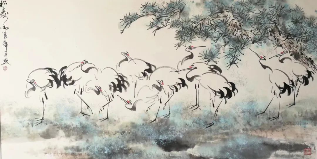 画鹤图谱,画鹤的人