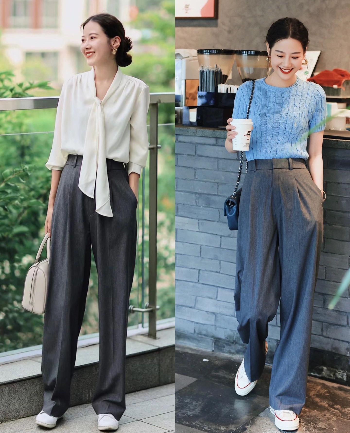 今年最流行的裤子显高显瘦,今年最火阔腿牛仔裤搭配鞋
