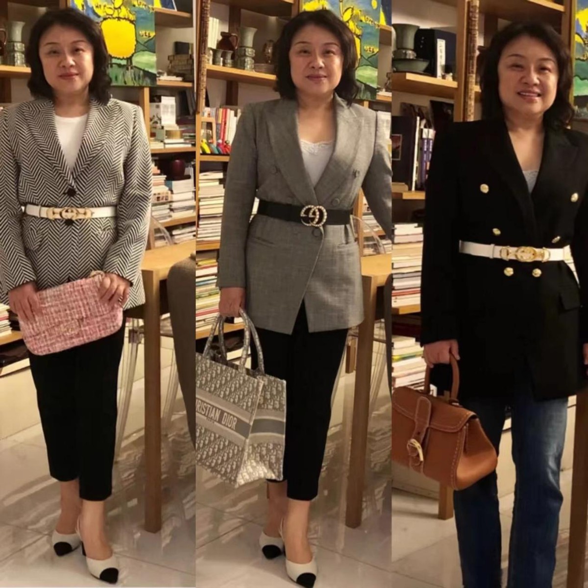 50+微胖妈妈穿裤禁忌：小脚裤配球鞋，学她这样穿身宽体胖也时髦