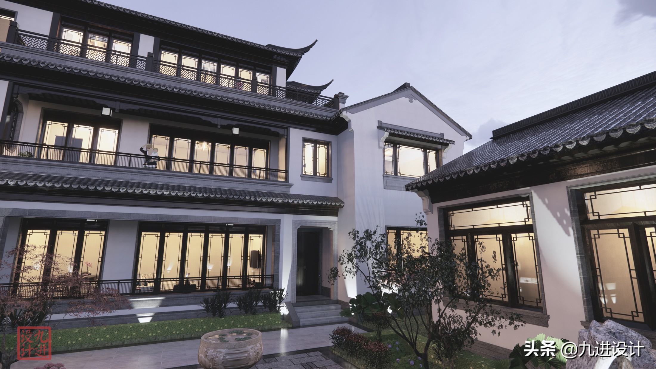 中式建筑以院为中心,中式院子诗意的生活场景