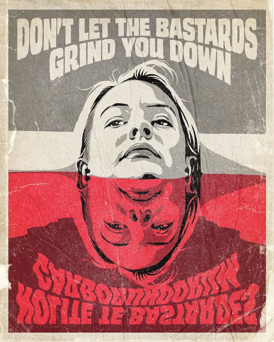 插画氛围感人物构图,复古美式波普插画