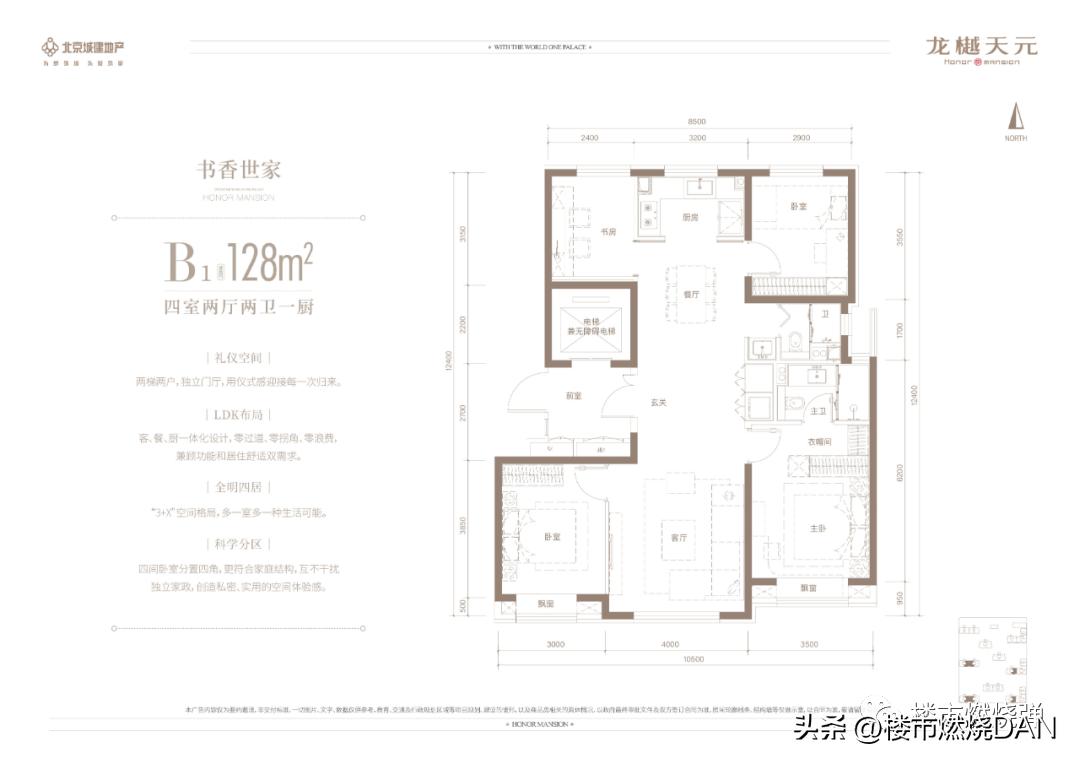 西四环新楼盘城建龙樾,北京龙樾天元丰台167平的样板间