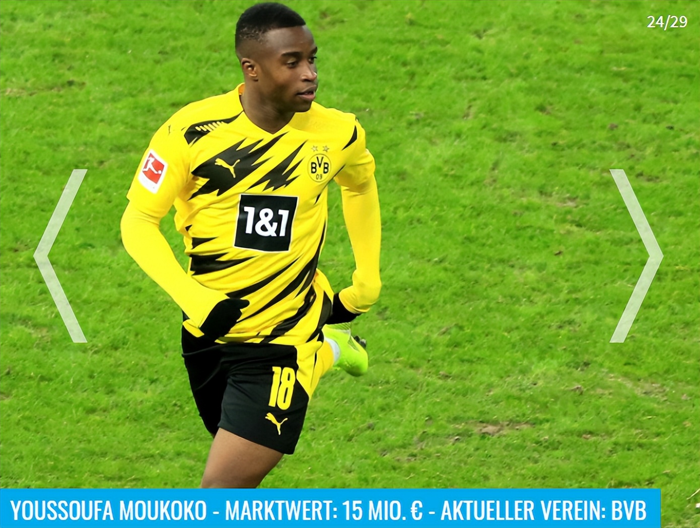 多特球星身价,多特青训球星