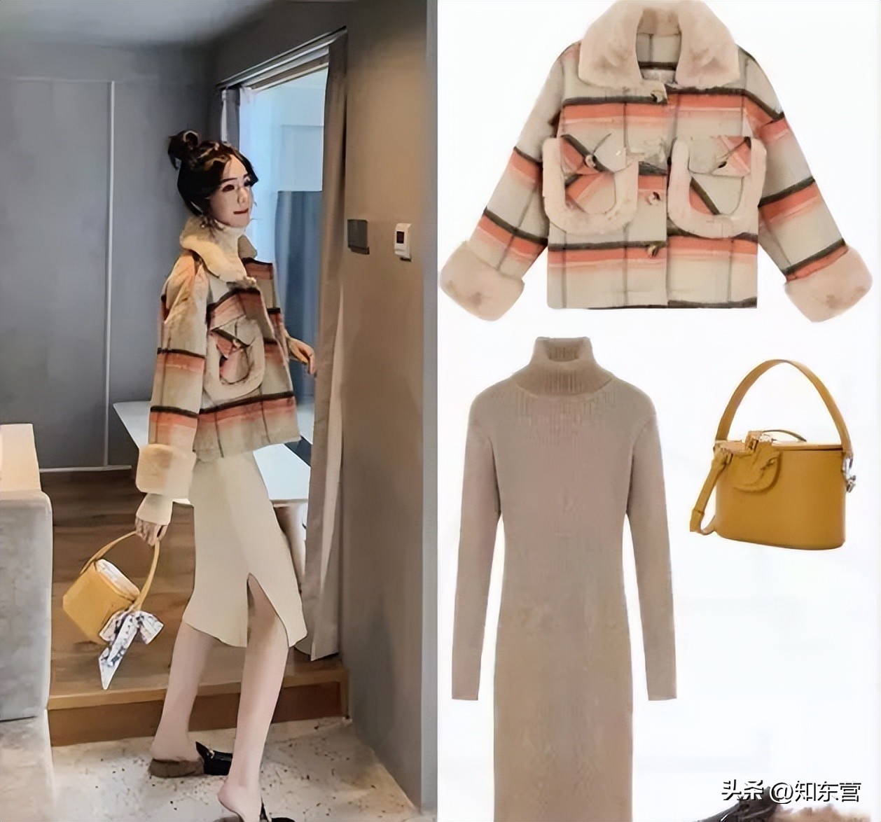 小个子适合穿哪款外套显高显瘦,小个子冬天短呢子外套穿搭高级感