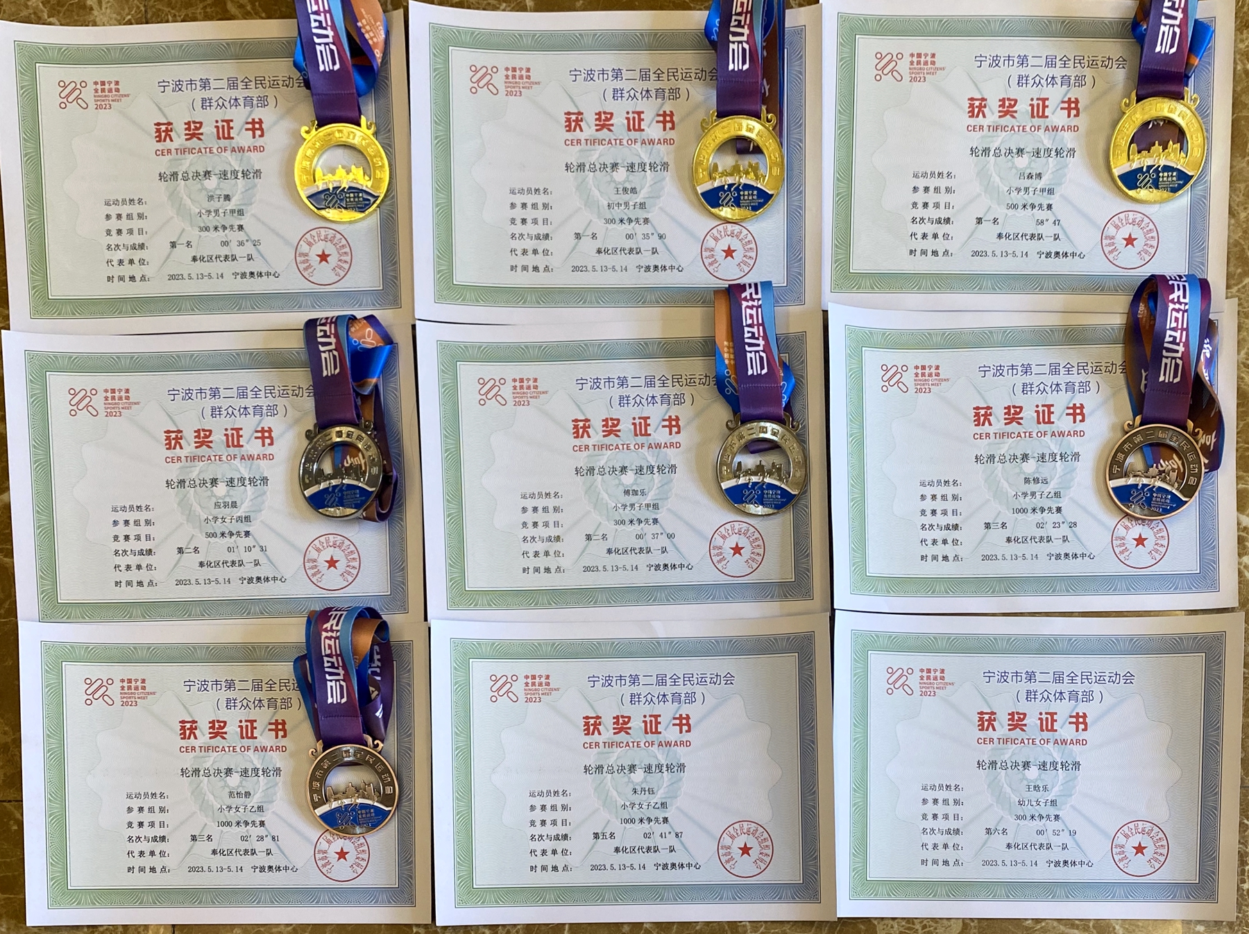 宁波市运动会北仑区代表队,宁波市第二届全民运动会象山