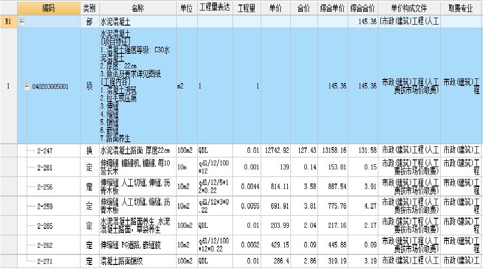 道路混凝土面层施工单价,水泥砼路面定额