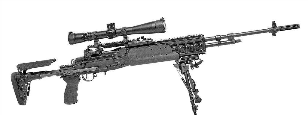 现实中的mk14ebr增强型射手步枪,mk14ebr和dmr