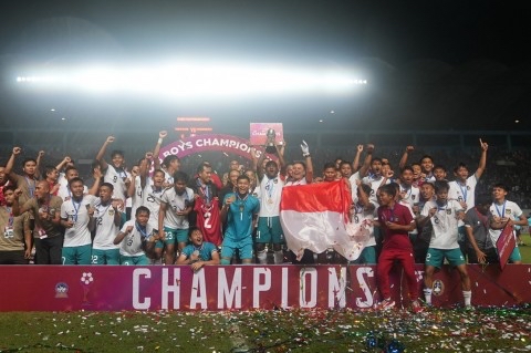 印尼夺得u23亚洲杯,印尼足球u16
