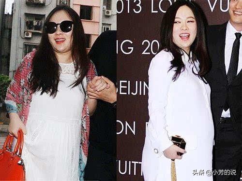 熊黛林怀孕三个月的效果,熊黛林怀孕六个月肚子变化