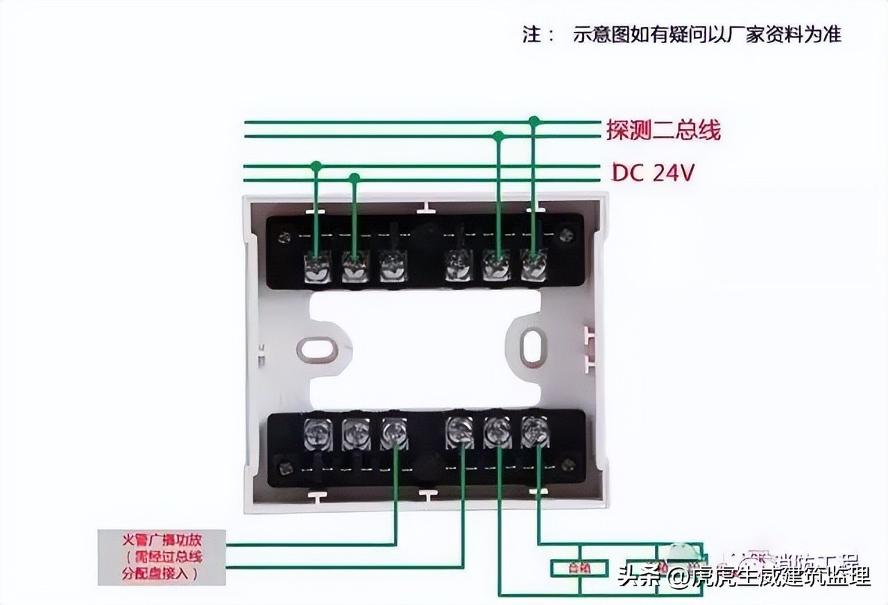 消防报警主机后面接线顺序,消防手动报警按钮接线视频