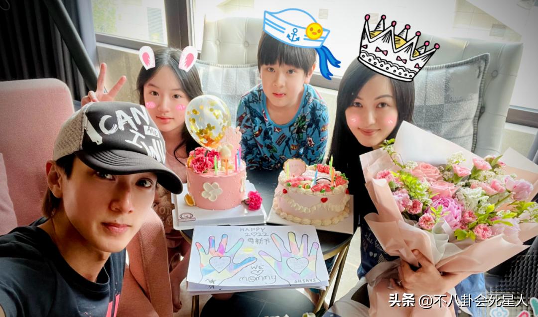 吴尊在自家豪宅为老婆与儿子庆祝,吴尊晒10岁女儿照片