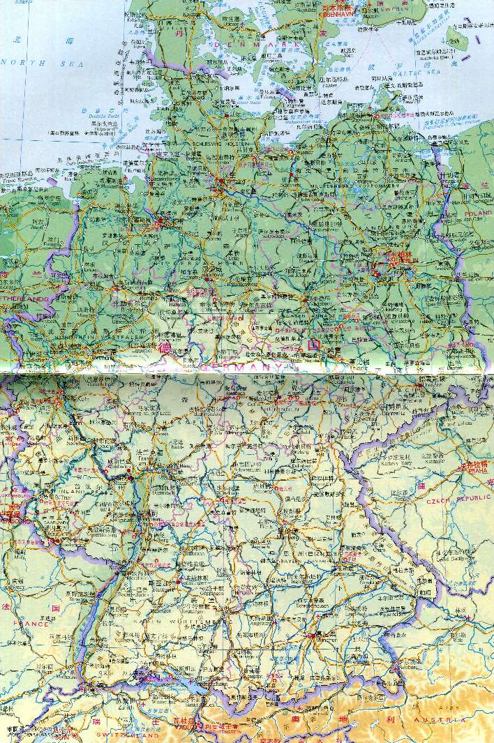 欧洲旅游城市地图,欧洲国家地图及旅游景点