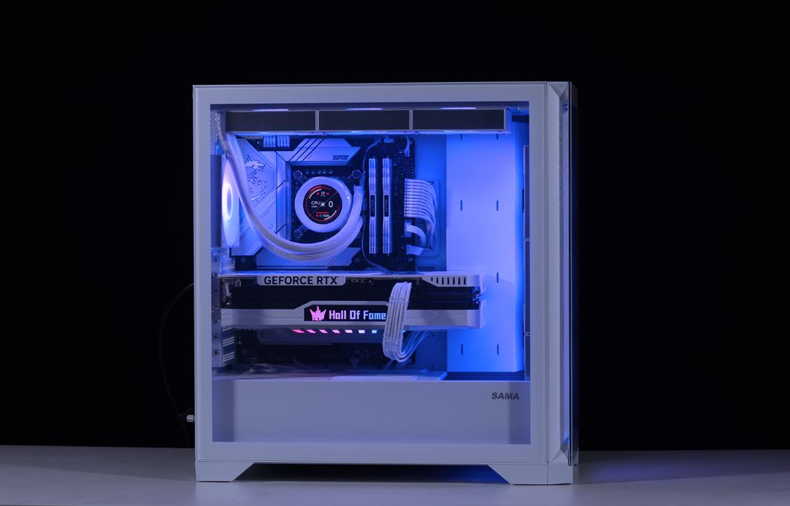 白色主题装机配置分享：13600K+4070Ti名人堂+先马颜之神机箱装机