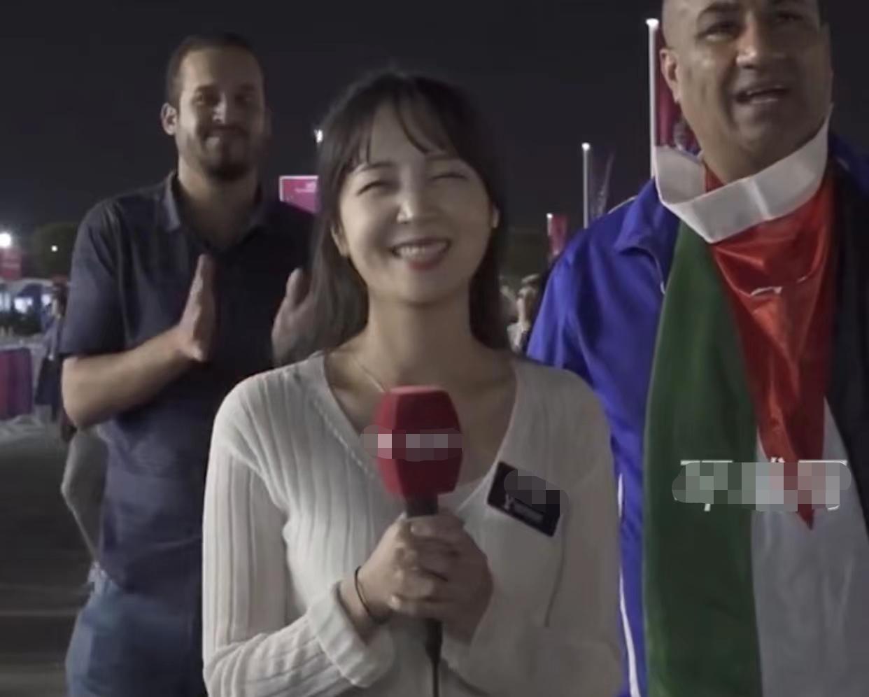 韩国女记者直播遭球迷强搂,女主持人被观众调戏后续