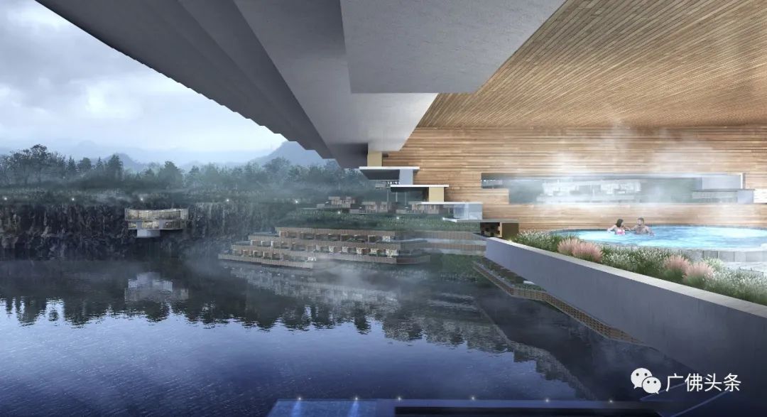 动工！佛山悬崖深潭边建“巨石”地标酒店，视觉震撼，有漂浮泳池……