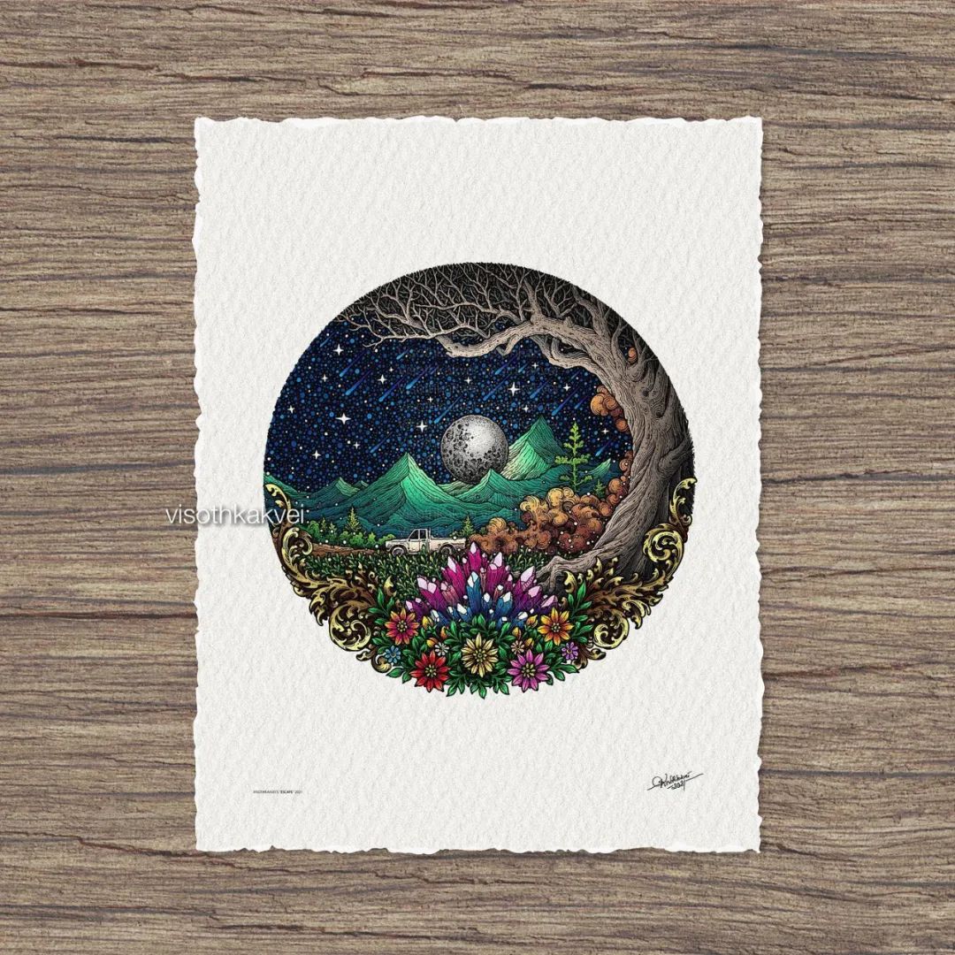 简单治愈强迫症画,让密集恐惧症非常难受的画