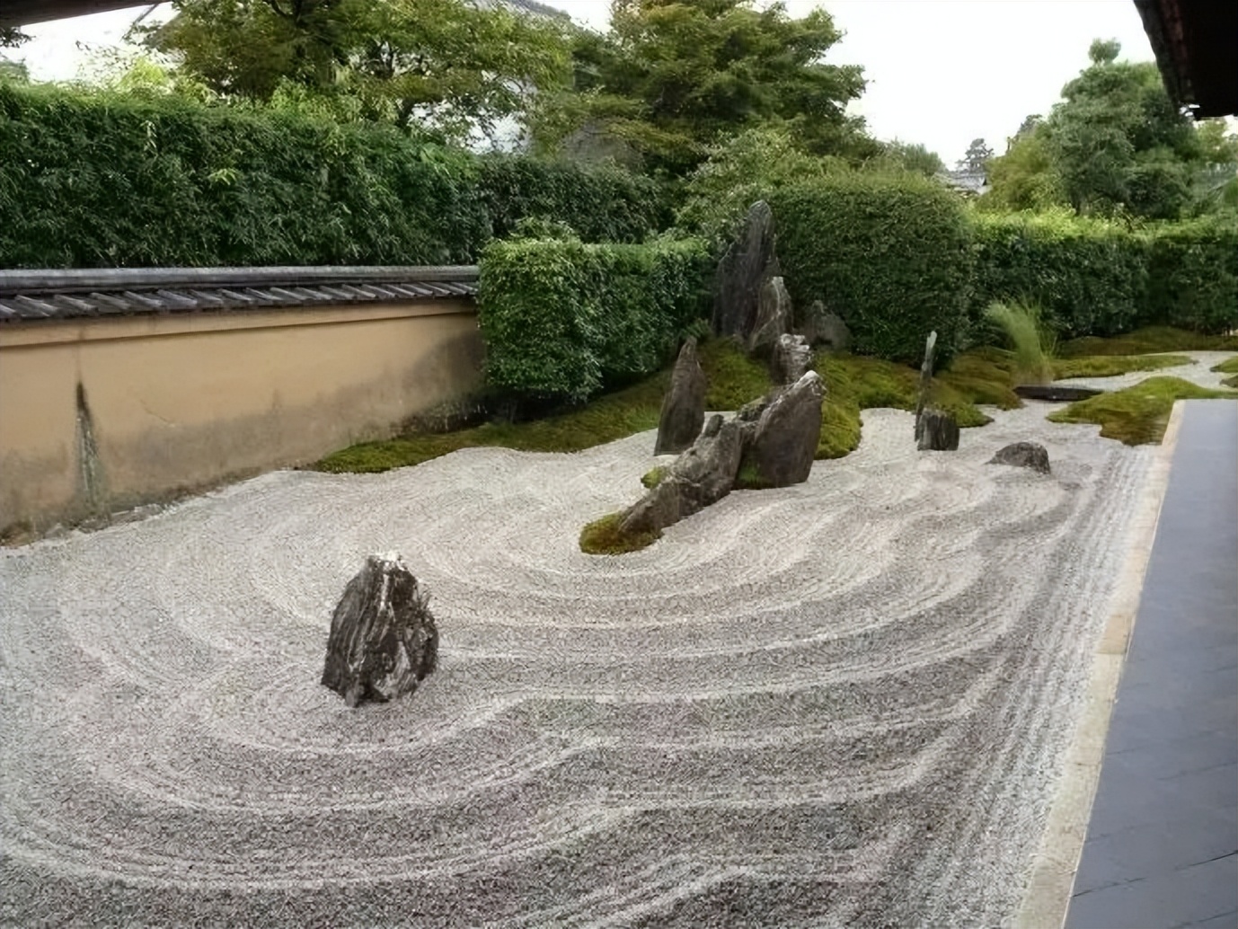 日本枯山水景观,日本枯山水中的树是什么树