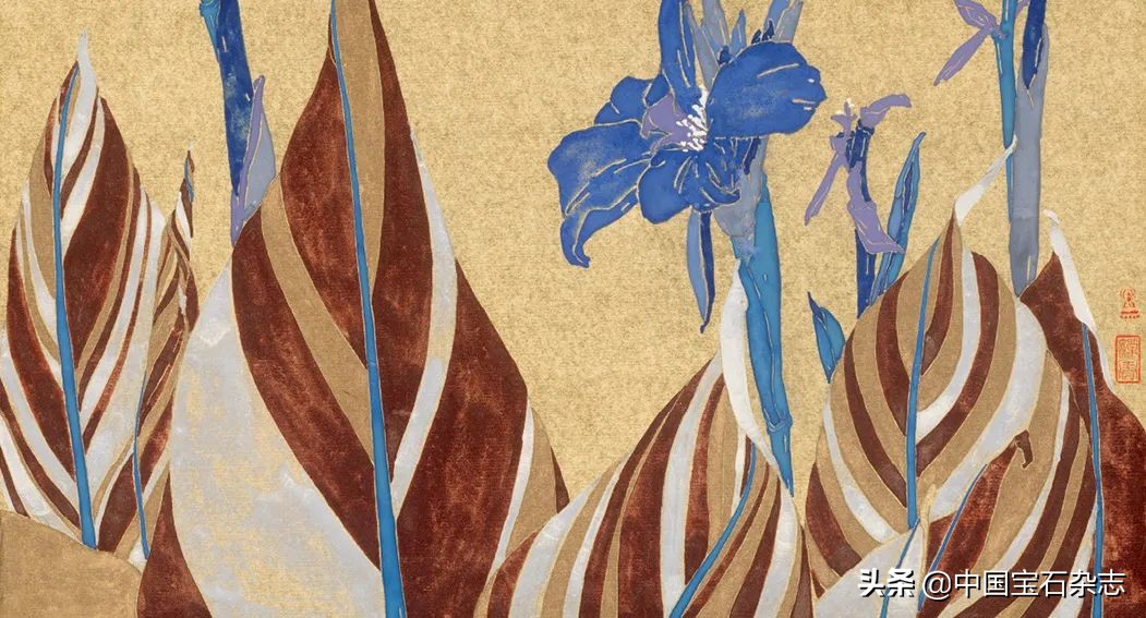 宝石微尘皆入笔湘女唐音写婵娟——观唐婵的工笔重彩绘画