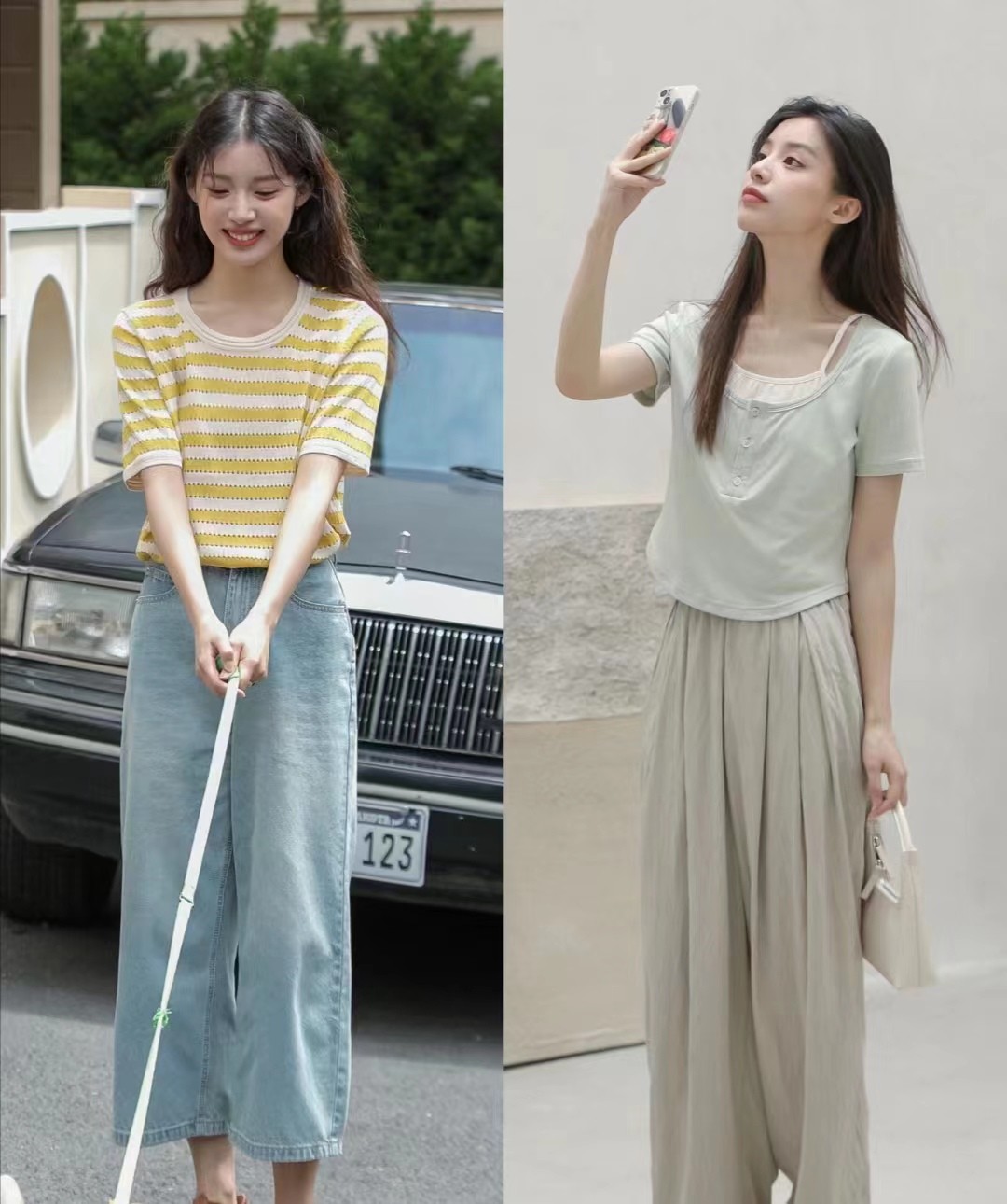 夏天怎么穿搭好看又显瘦又减龄,夏日穿搭时髦又自带减龄效果