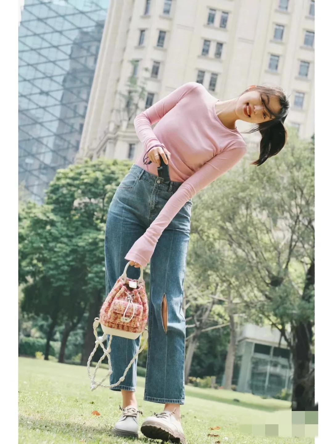 深圳市时尚街拍,穿衣风格干净有气质街拍