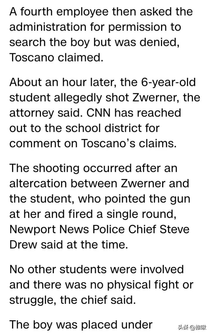 英语阅读学习材料Aftera6-year-oldshotateacherinclass每日英语