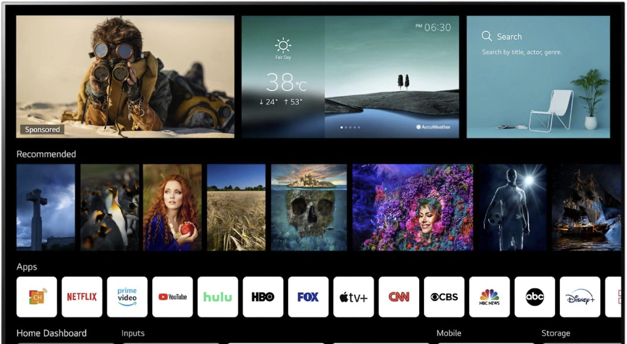 各品牌电视操作界面,如何挑选电视功能与质量
