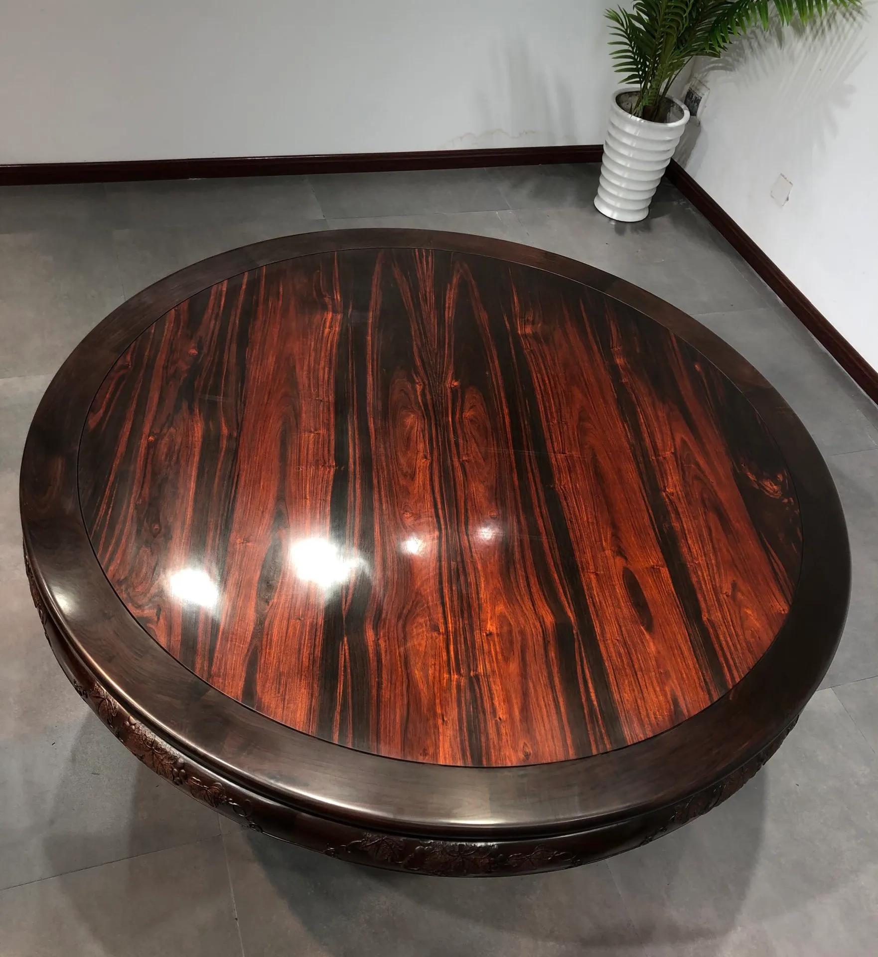 大红酸枝圆餐桌七件套,大红酸枝圆餐桌价格