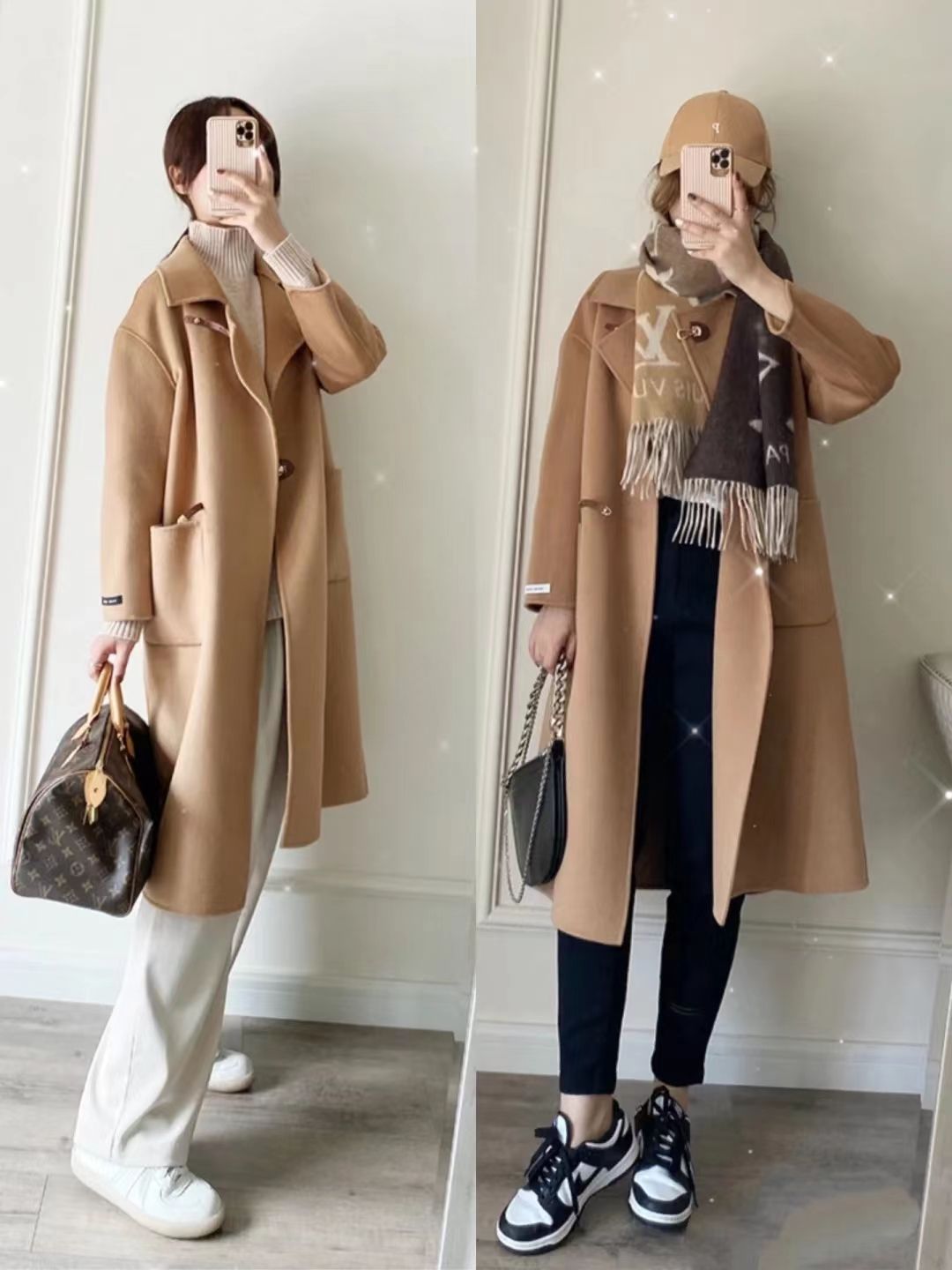 冬天的大衣平底鞋这样搭配会更好,小个子高级感百搭大衣鞋子