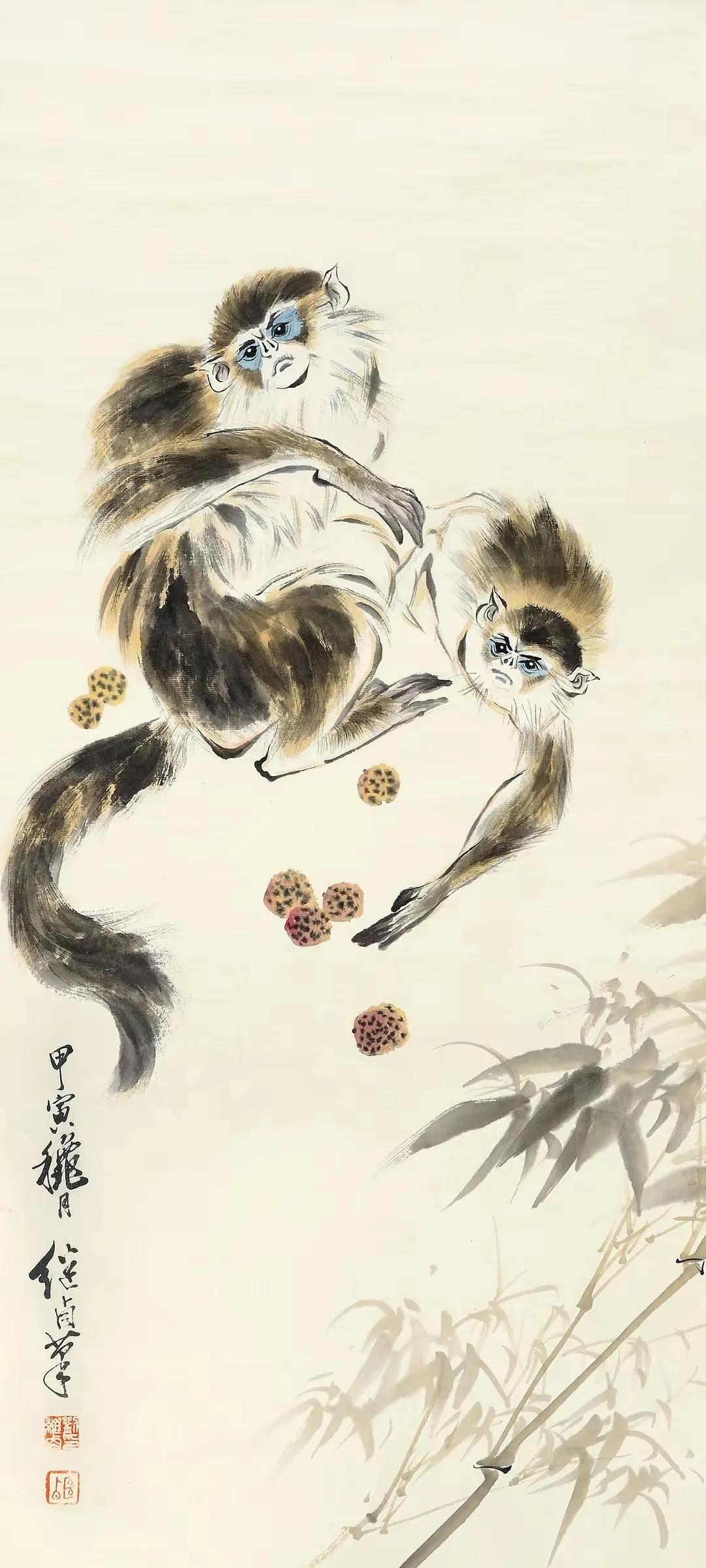 刘继卣猴,刘继卣画猴作品高清大图