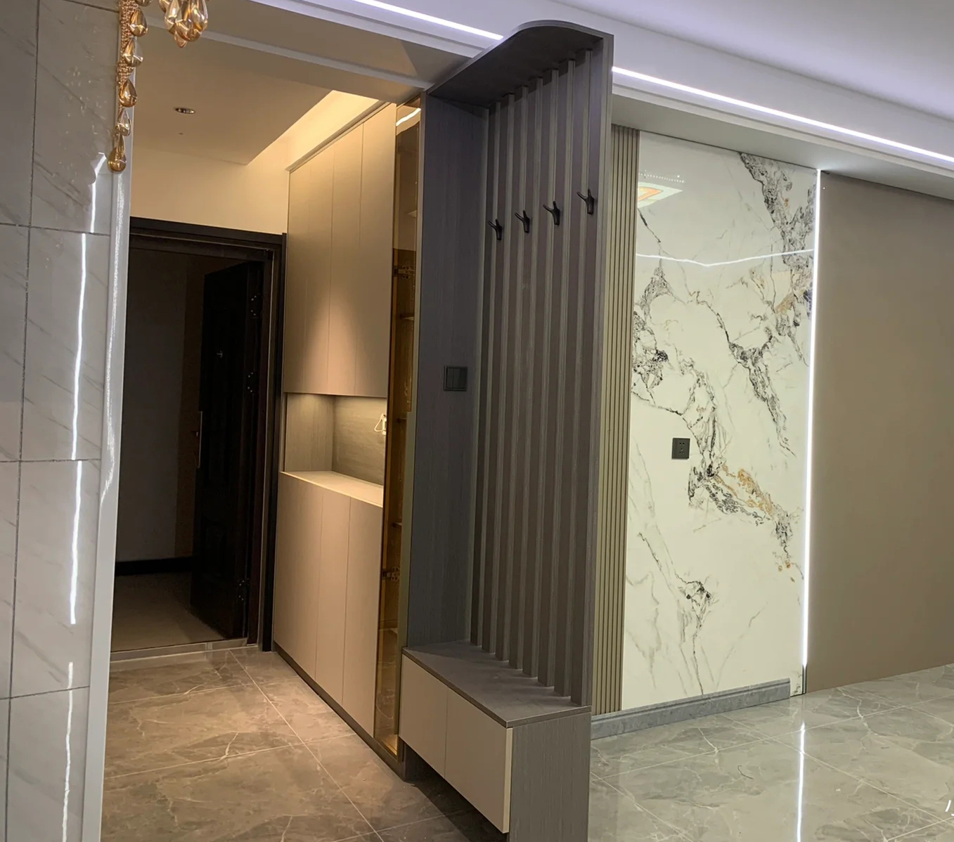 鞋柜餐柜一体效果图进门小户型,餐厅鞋柜储物柜设计图