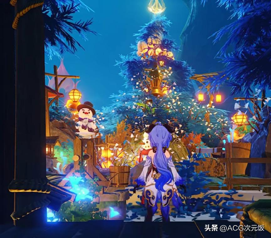 原神外国玩家怎么过圣诞？两主播和心海约会过节高质量贺图满天飞