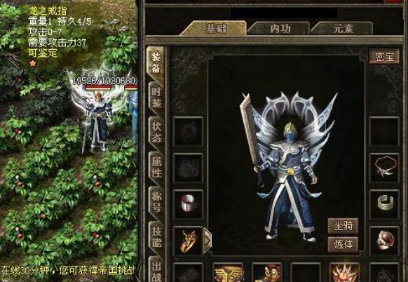 热血传奇戒指,热血传奇4级战士装备