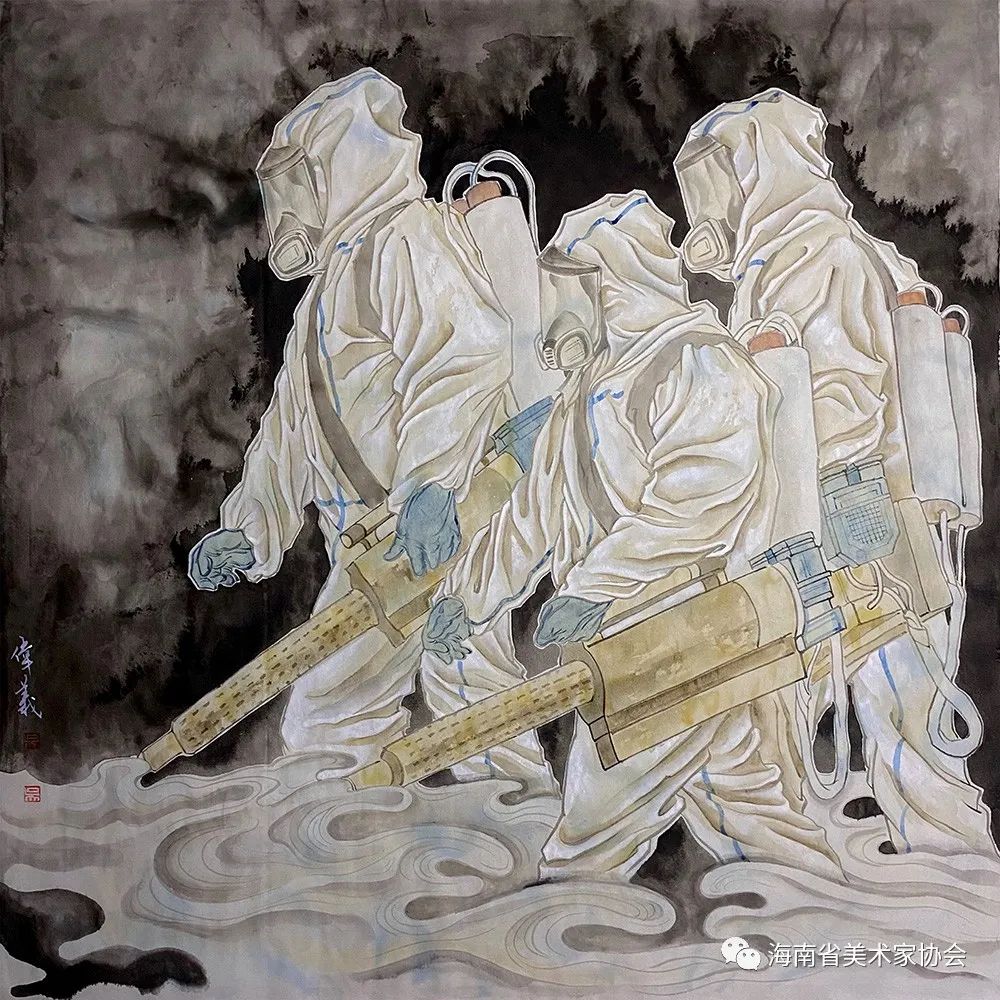 展览在线‖海南省美术家协会“艺”起抗疫网络美术展（五）