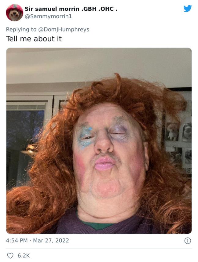 盘点女儿给爸爸的化妆技巧,外国女儿给老爸化妆