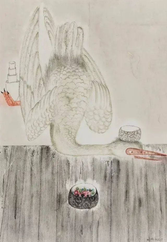 严谨细致的书法,水墨气韵生动的线描