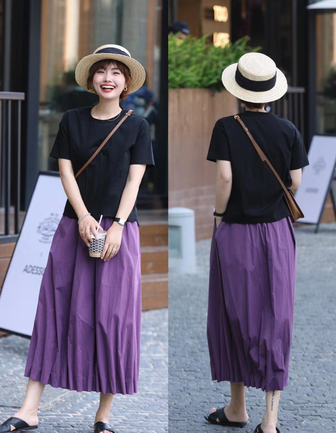 超美黑白色系穿搭教你穿出时尚感,黑白色搭配怎么搭亮色才有高级感