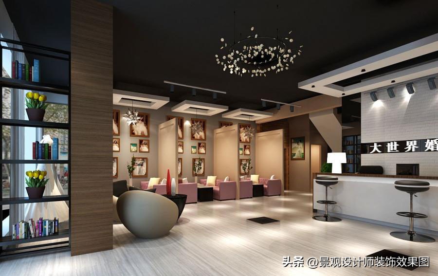 婚纱影楼设计效果图,影楼儿童照设计