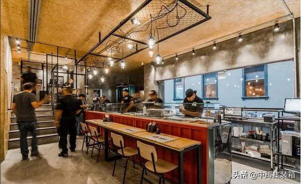 餐厅集装箱布局,集装箱餐饮外观