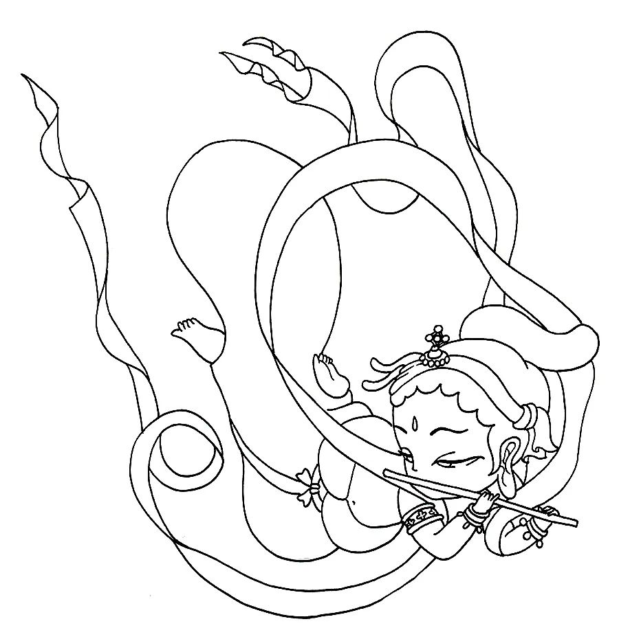 儿童画教程｜高年级国潮动漫课程--敦煌飞天