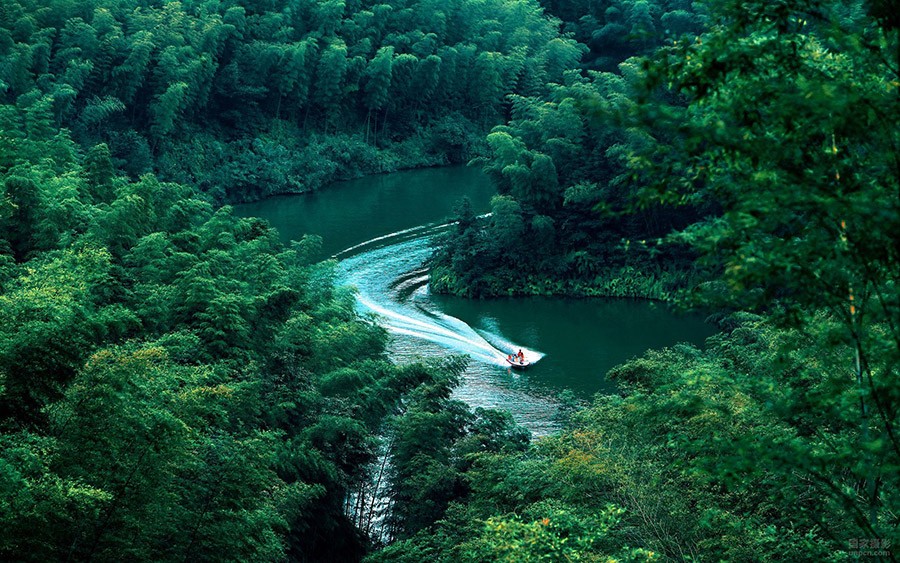 林海山水画作品欣赏,国内十大竹海排名