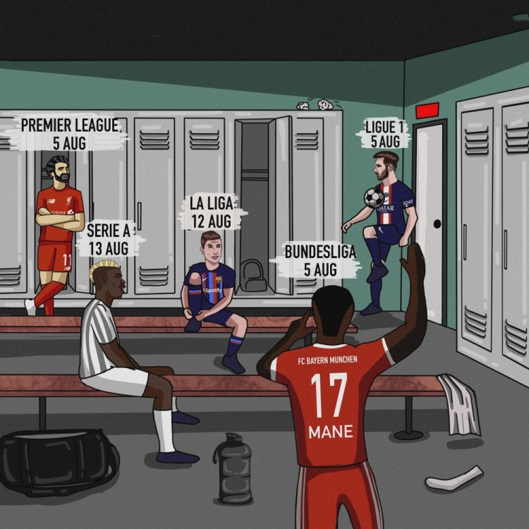 2021-2022赛季欧洲五大联赛资料,2022-2023年欧洲五大联赛赛程