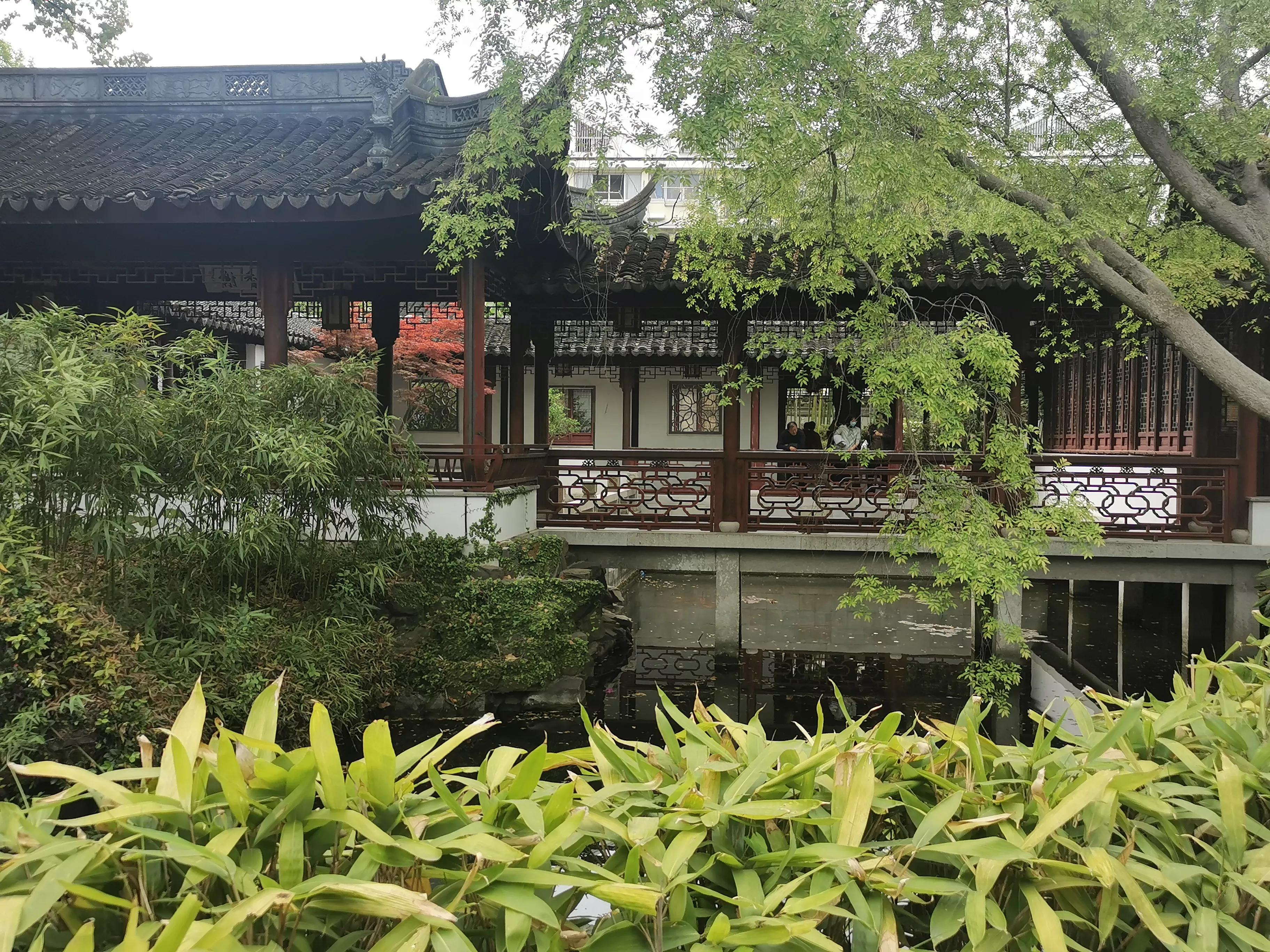 上海园林古猗园,上海古猗园留下美丽景色