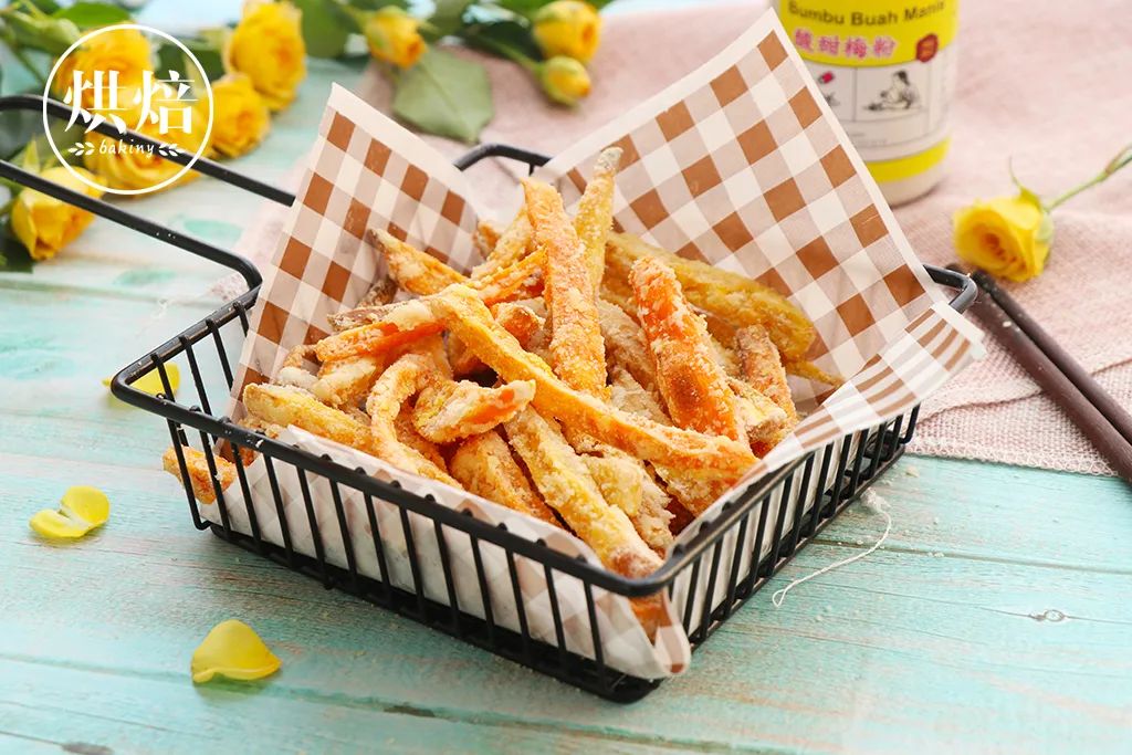 香酥油炸地瓜干,福建小吃地瓜干