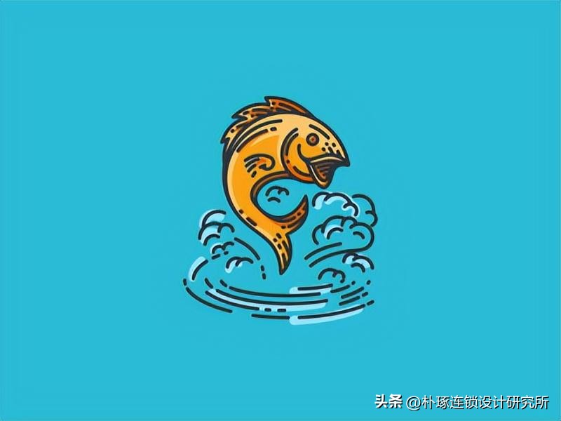 logo鱼设计创意图片欣赏,饭店logo鱼设计图片