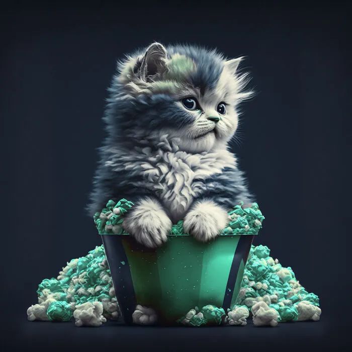 AI绘画|软萌可爱的足球猫来袭!