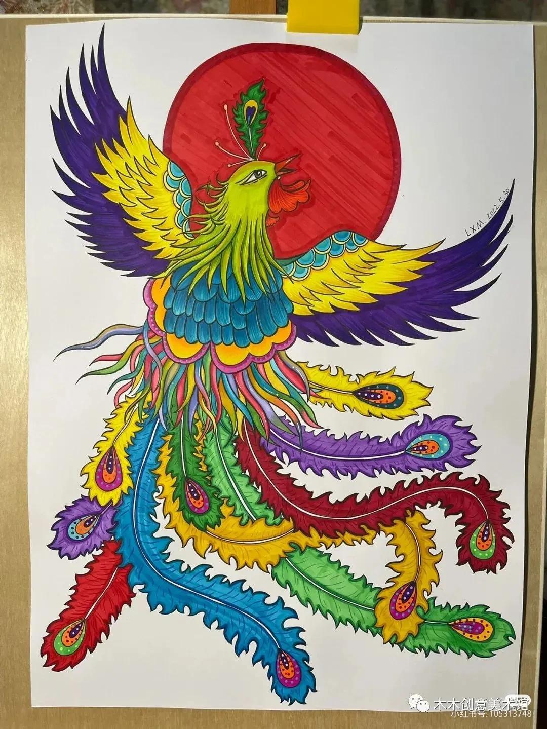 中国传统文化线描装饰，用马克笔将创意进行到底，力画国风绘画