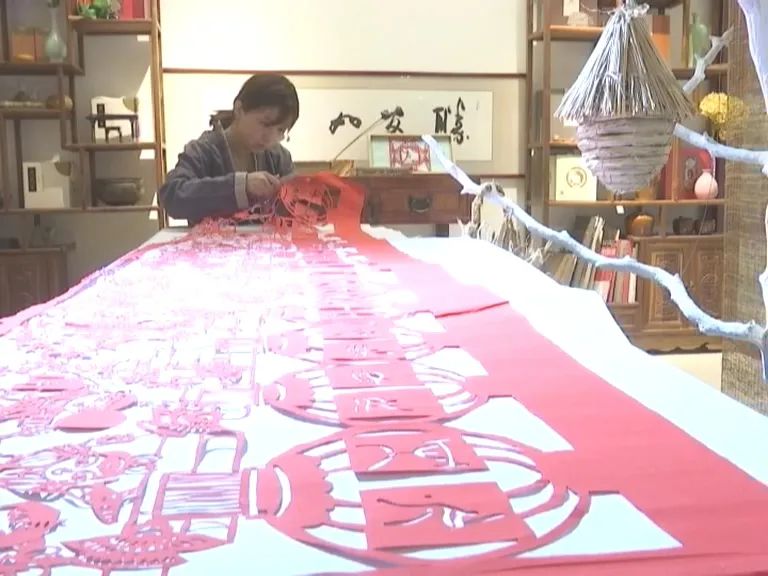 迎十一剪纸作品,省运剪纸